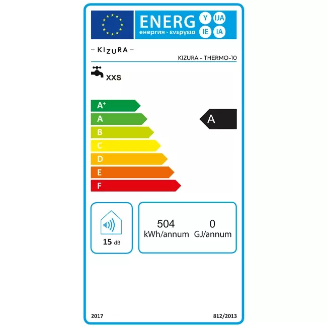 Calentador eléctrico de cocina Kizura Close-in de 10 litros