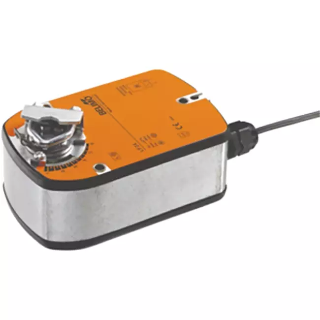 Actuador de válvula rotativa Belimo con retorno por muelle 24V - abrir/cerrar - 4 Nm - LF24