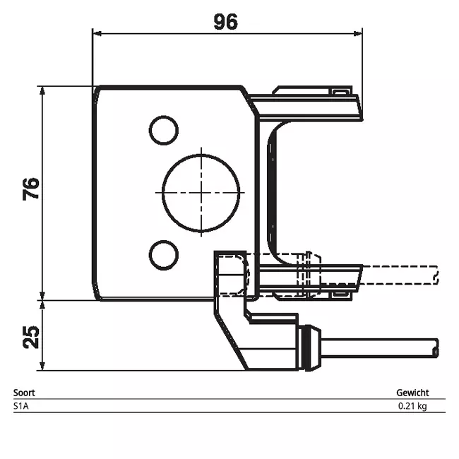 Interruptor auxiliar enchufable Belimo 1x contacto inversor - S1A
