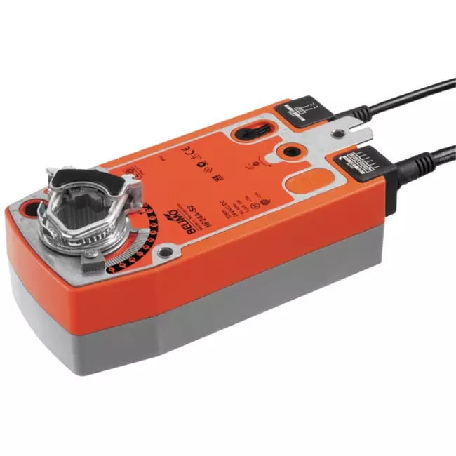 Actuador de válvula rotativa Belimo con retorno por muelle 24V - abrir/cerrar - 10 Nm - NF24A-S2