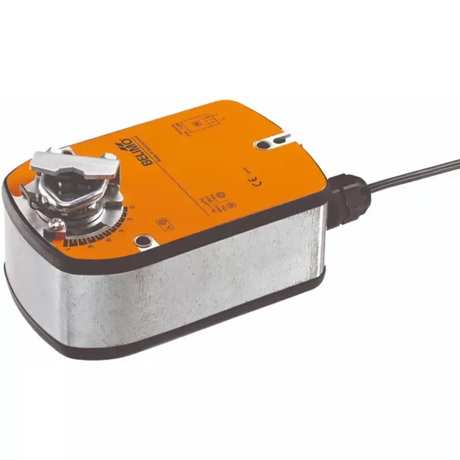 Actuador de válvula modulante Belimo con retorno por muelle 24V - 2-10V - MP-Bus - 4 Nm - LF24-SR