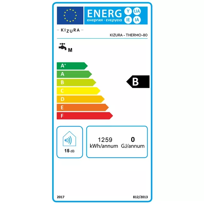 Termo eléctrico Kizura 80L