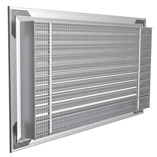 Rejilla exterior ClimaConnect de aluminio 1000x500 mm