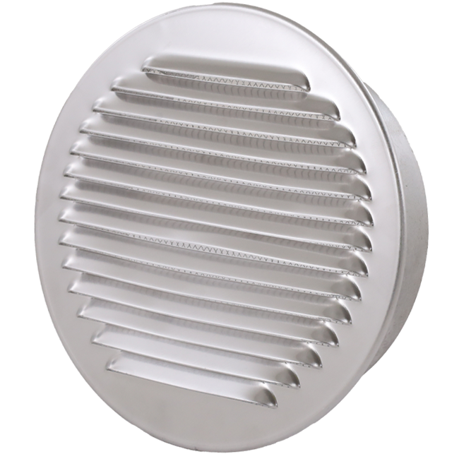Rejilla de ventilación circular 250 mm aluminio - EL-A-R250 ALU