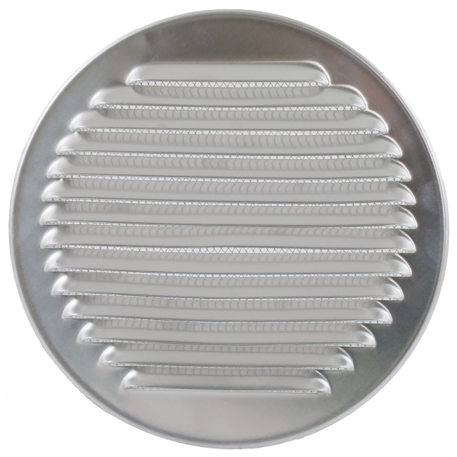 Rejilla de ventilación circular 250 mm aluminio - EL-A-R250 ALU