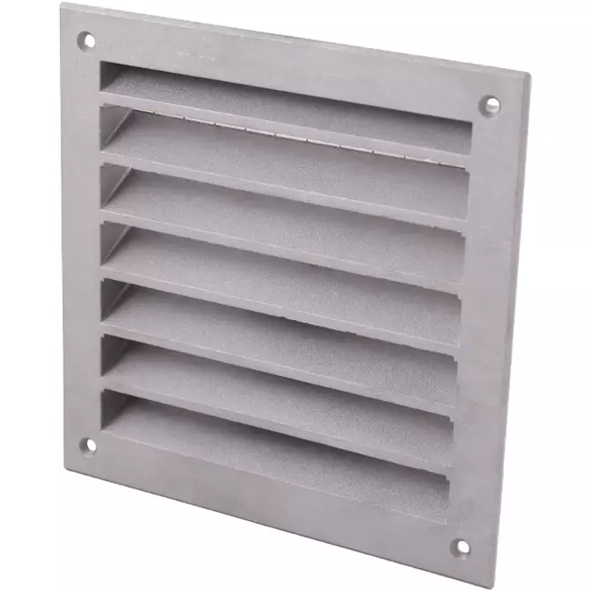 Rejilla exterior aluminio 100x100 mm - Aluminio