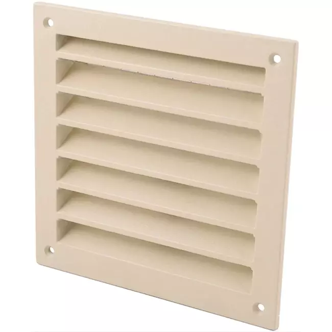 Rejilla exterior de aluminio 100x100 mm - RAL 1015
