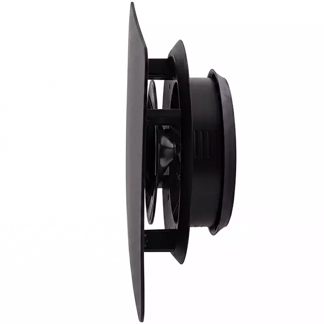 Válvula ClimaConnect Design cuadrada de Ø 125 mm - negra