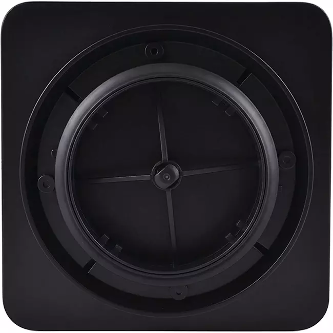 Válvula ClimaConnect Design cuadrada de Ø 125 mm - negra