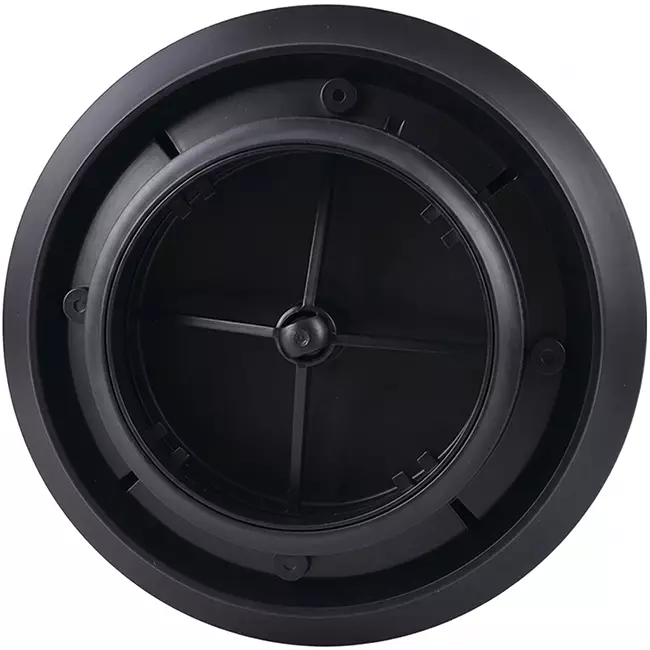 Válvula ClimaConnect Design redonda, Ø 125 mm - negra