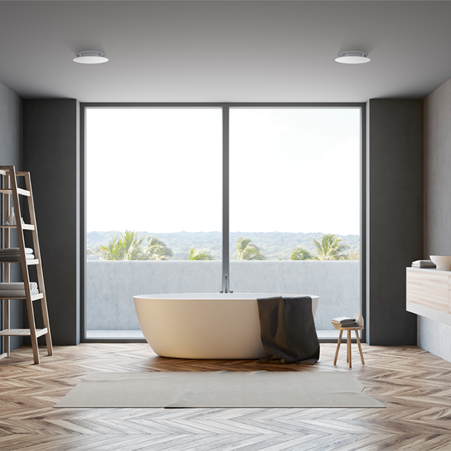 Válvula ClimaConnect Design redonda, Ø 125 mm - blanca