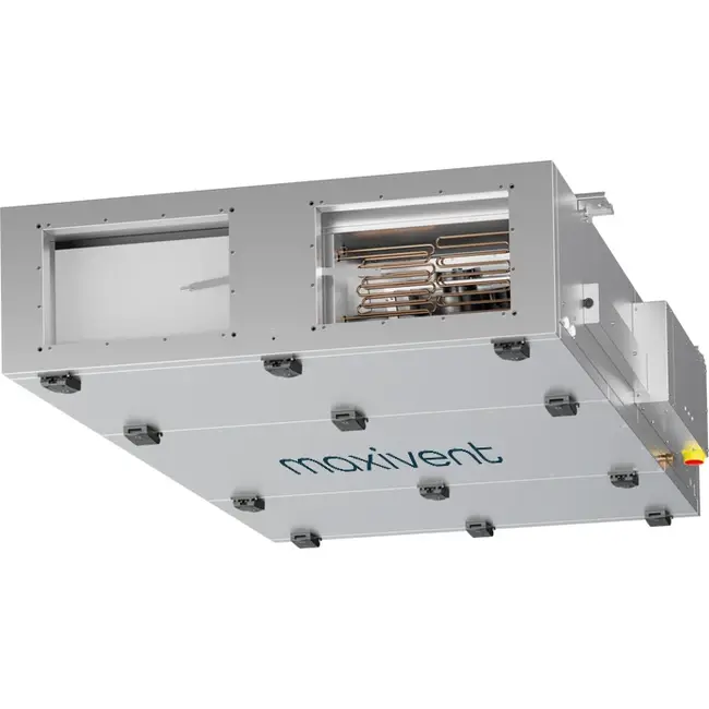 Cajas de tratamiento de aire Maxivent WTW con intercambiador de calor de contracorriente, 1700 m³/h, horizontal a la izquierda - PHE 1700 F OOJL