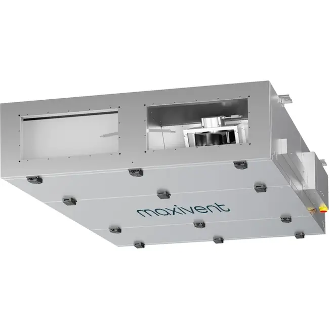 Cajas de tratamiento de aire Maxivent WTW con intercambiador de calor de contracorriente, 2500 m³/h, horizontal a la izquierda - PHE 2500 F OOJL