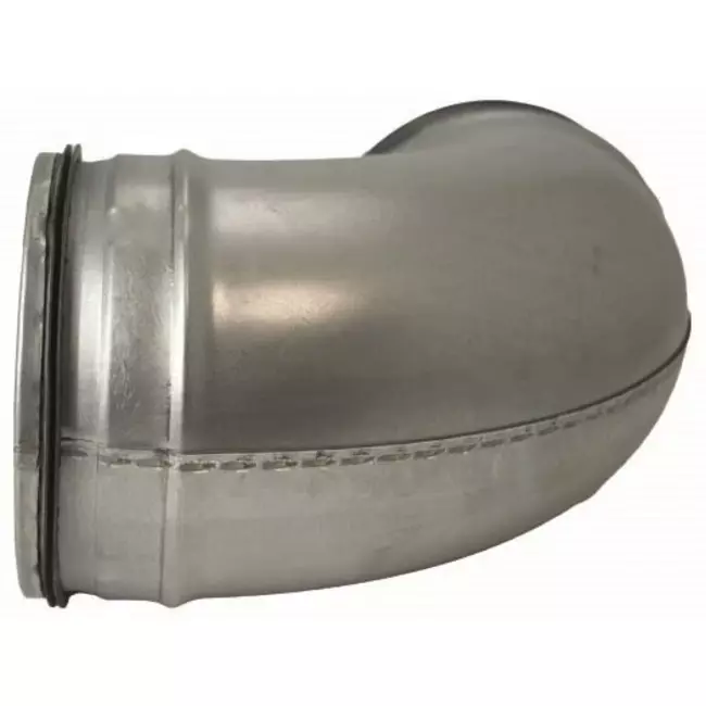 Codo helicoidal redondo 90º Ø 150 mm para tubos helicoidales