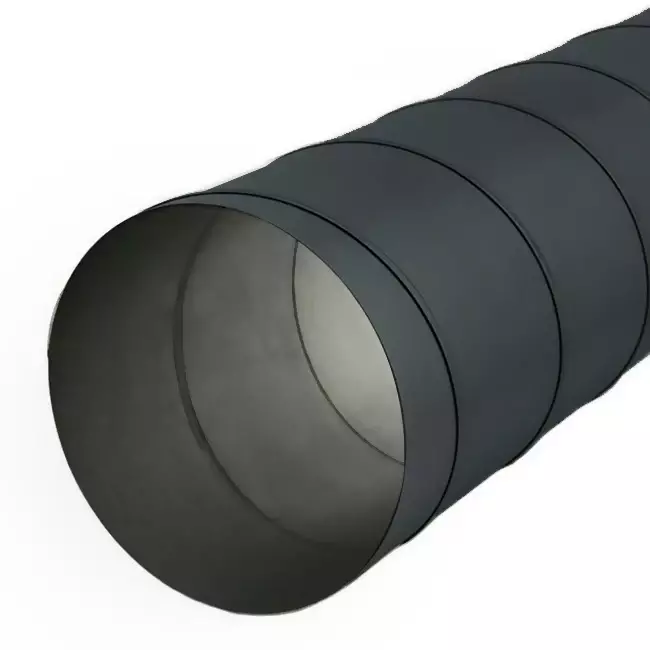 Tubo helicoidal Ø 180mm longitud 1,5 metros - Galvanizado - a medida RAL7016