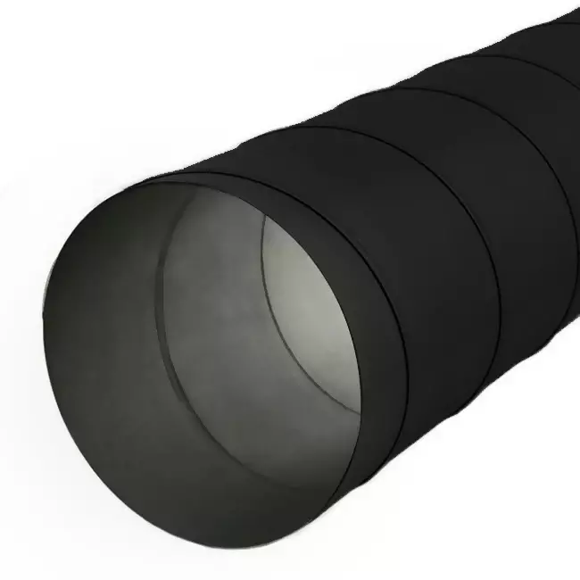 Tubo helicoidal Ø 200mm longitud 1,5 metros - Galvanizado - a medida RAL9005