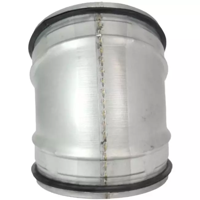 Codo helicoidal corto y redondo 45º Ø 100 mm para tubos helicoidales