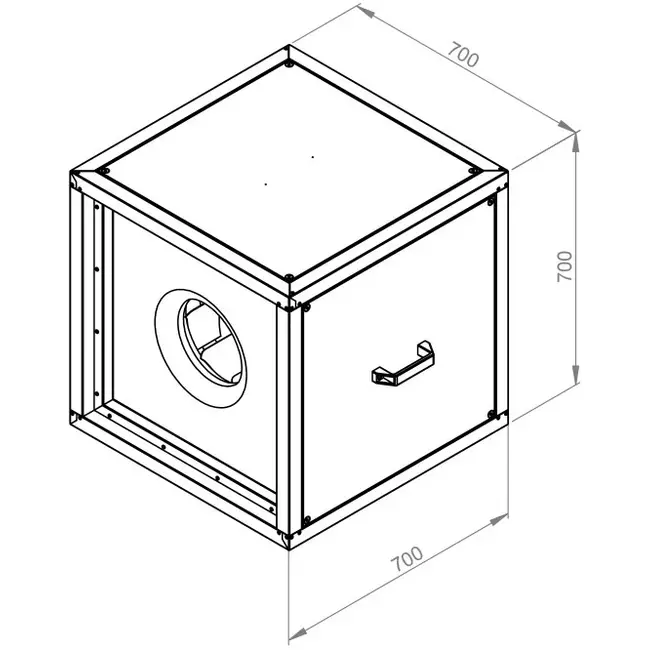 Extractor de caja flujo de aire exterior del motor - MPC 355 EC T30