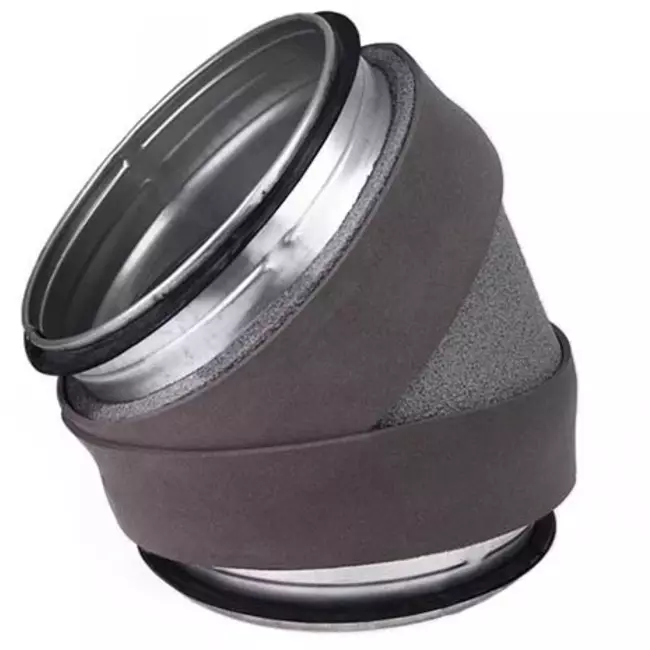Termoducto 13 mm diámetro de codo 250 mm 45 grados aislado