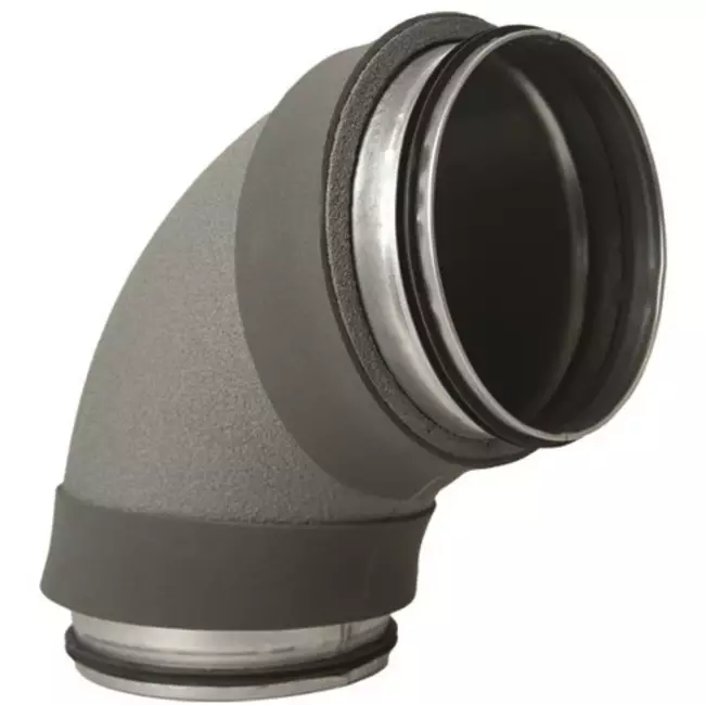 Codo aislado Thermoduct 90 grados con diámetro de 315 mm