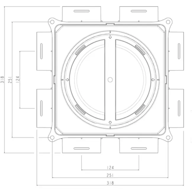 Caja de distribución de aire Ubbink DBOX 208V180VE - 16 conexiones