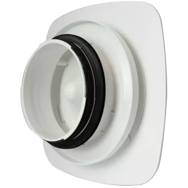 Válvula regulable Vent-Axia UniflexPlus RVV 125 mm rectangular - blanco