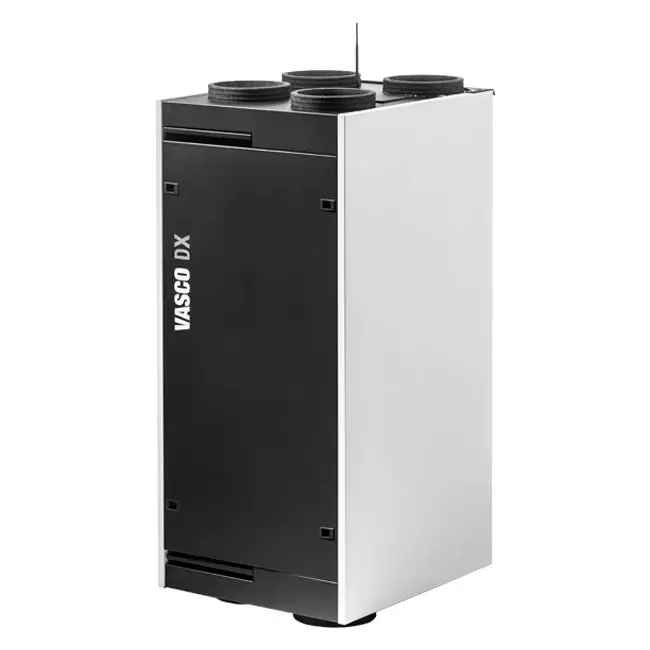 Unidad de VMC con recuperación de calor Vasco DX5 - 500m³/h - incluye mando inalámbrico