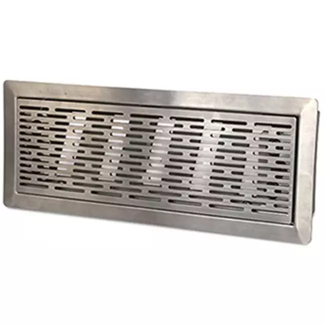 Rejilla de suelo con ranura ajustable Vent-Axia Uniflexplus - acero inoxidable cepillado - VRVBS