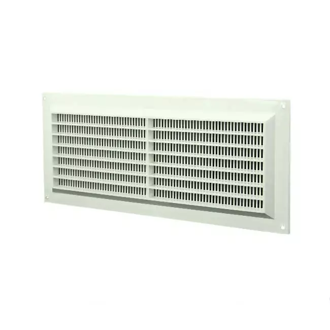 Rejilla de ventilación rectangular con rejilla 130x300 blanco - VR1330