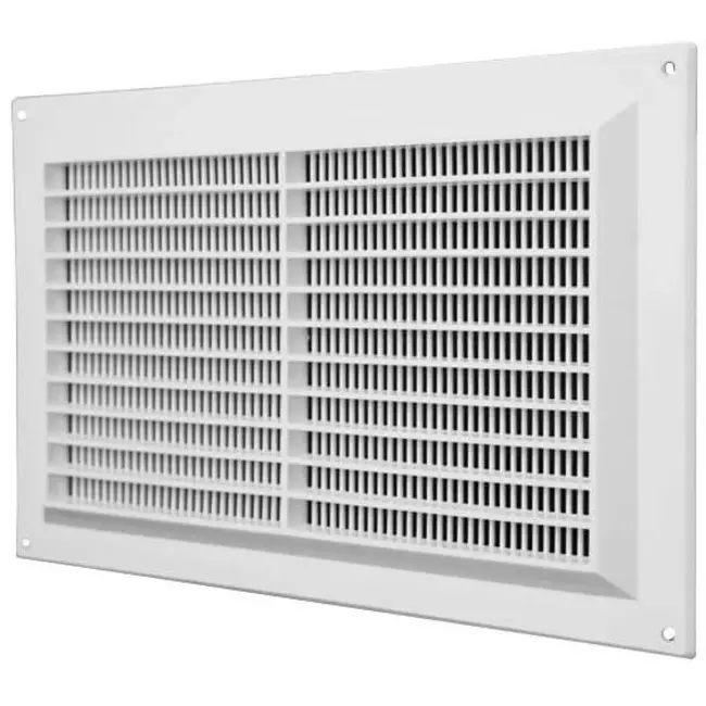 Rejilla de ventilación rectangular con rejilla 250x170 blanco - VR2517