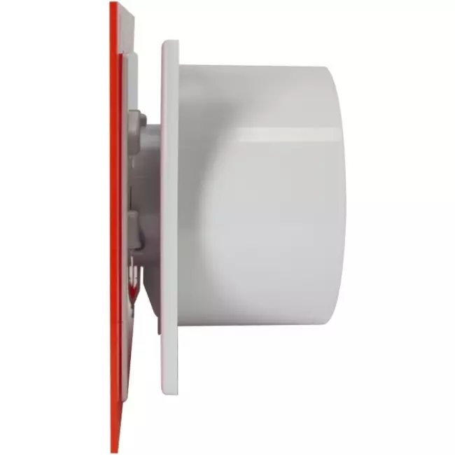 Air Roxy extractores de baño con diámetro de conexión de 125 mm con temporizador - frontal de plástico rojo