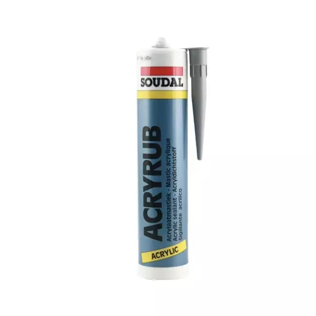 Sellador acrílico interior gris 310 tubo 310ml. (unidad)
