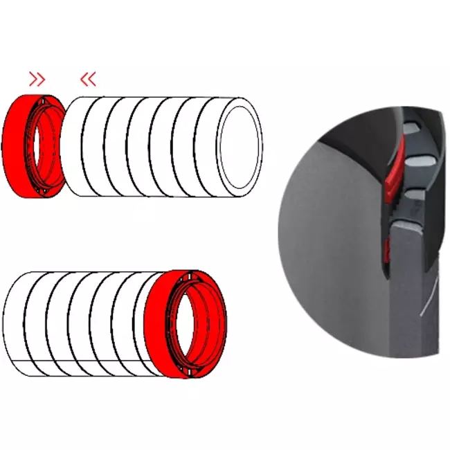 Conector para tubo aislado diámetro 125 mm