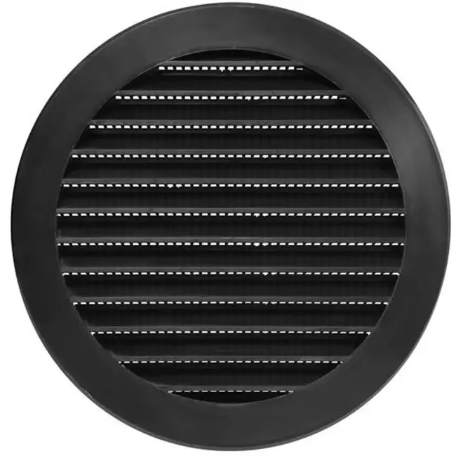 Diámetro de la rejilla 125 mm negro - VR125M