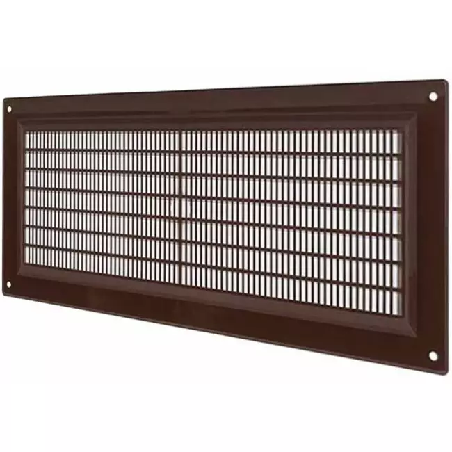 Rejilla de ventilación rectangular con rejilla 130x300 marrón - VR1330B