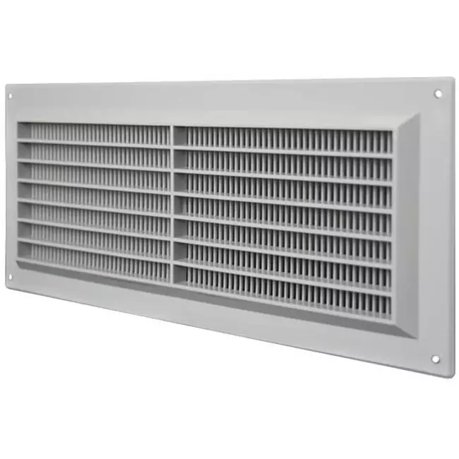 Rejilla de ventilación rectangular con rejilla 130x300 gris - VR1330P