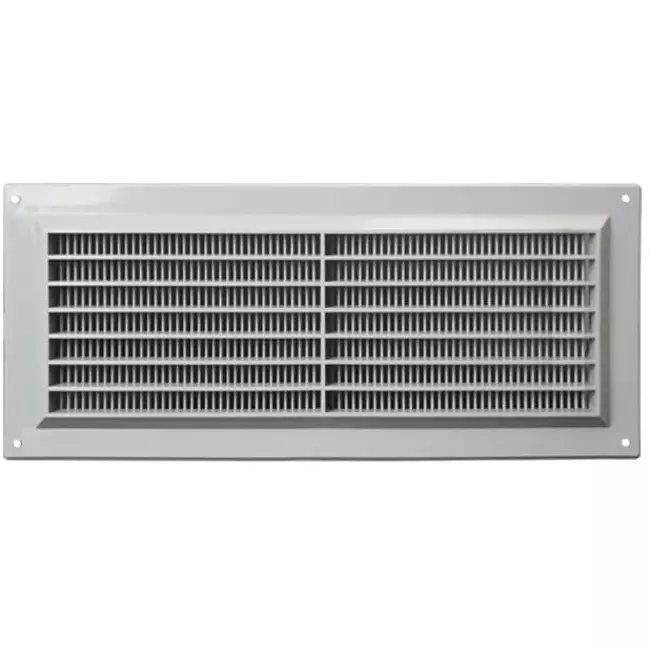 Rejilla de ventilación rectangular con rejilla 130x300 gris - VR1330P