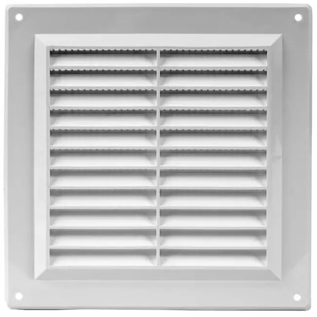 Rejilla de ventilación cuadrada con rejilla 150x150 blanco - VR1550