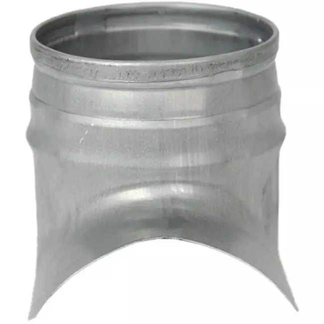 Injerto Ø 80mm - 80mm (90°) - Galvanizado (no SAFE)