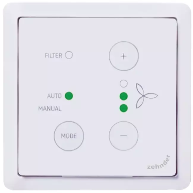 Zehnder ComfoSwitch C67 integrado (ComfoAir Q)
