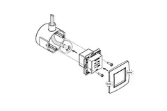 Interruptor de control Duco RF/BAT negro