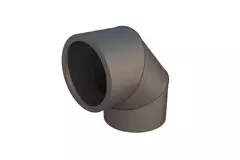 Curva de 90 grados Ubbink Aerfoam 125 mm
