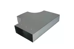 Pieza en T 90 grados 300x80 mm - 170x80 mm para canalización