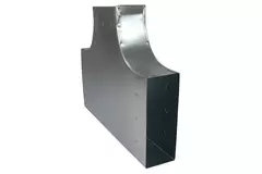 Pieza en T 90 grados 300x80 mm - 170x80 mm para canalización