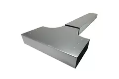Pieza en T 90 grados 300x80 mm - 170x80 mm para canalización
