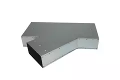 Pieza en T 45 grados 220x80 mm - 170x80 mm para canalización