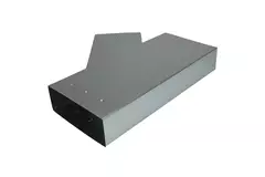 Pieza en T 45 grados 220x80 mm - 170x80 mm para canalización