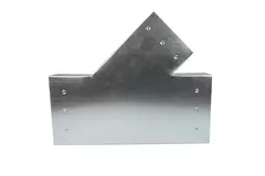 Pieza en T 45 grados 220x80 mm - 170x80 mm para canalización