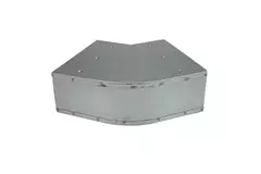 Curva 45 grados 170x80 mm horizontal para conductos