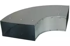 Curva 90 grados 170x80 mm horizontal para conductos